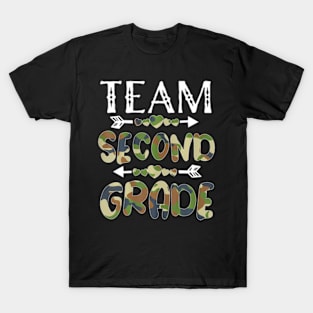 Team Second Grade Back To School 1St Day Camo Teachers T-Shirt